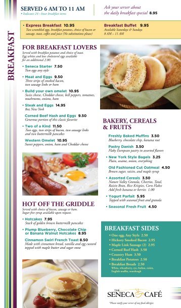 for breakfast lovers - Seneca Allegany Casino & Hotel