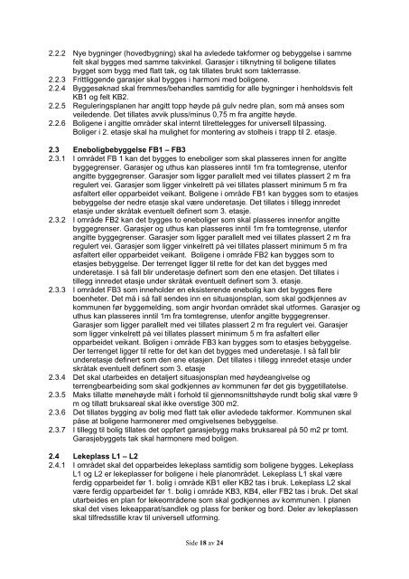 BjÃ¸rnelia Beskrivelse og bestemmelser 11.01.13 - Grimstad kommune