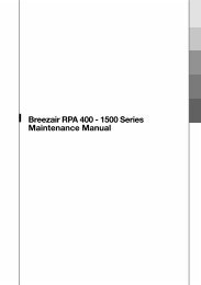 Breezair RPA 400 - 1500 Series Maintenance Manual - MCS