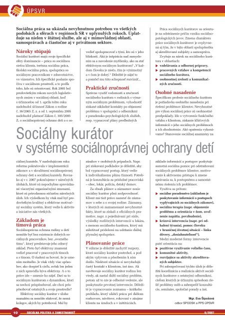 September 2007 - Ústredie práce, sociálnych vecí a rodiny