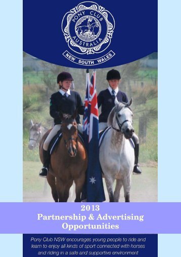 Partnership & Advertising - Pony Club Association of NSW