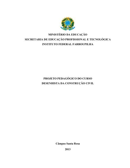 PPC Curso Desenhista da ConstruÃ§Ã£o Civil - Instituto Federal ...