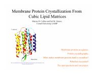 Membrane Protein Crystallization From Cubic Lipid Matrices