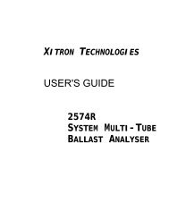 257xR User's Guide - Xitron Technologies