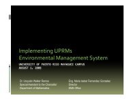 Implementing UPRMs Implementing UPRMs Environmental ...