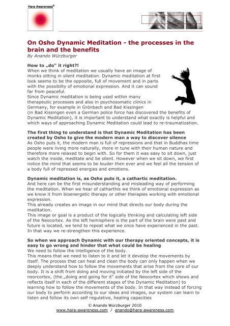 osho meditation dynamic osho meditation dynamic