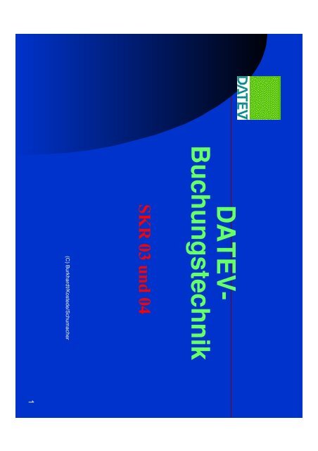 Datev-Buchungstechnik