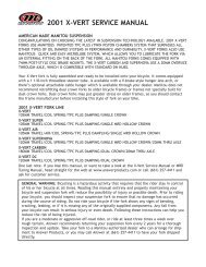 Manitou-Answer 2001 X-Vert Service Manual - Spoke N' Word Cycles