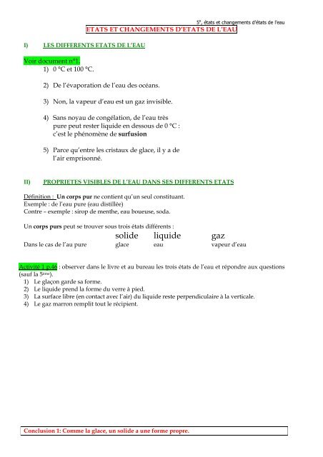 Solide Liquide Gaz