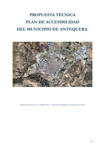 propuesta técnica plan de accesibilidad del municipio de antequera.