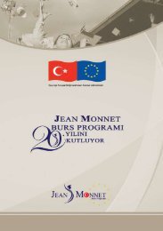 JEAN MONNET BURS PROGRAMI - Avrupa Birliği Bakanlığı