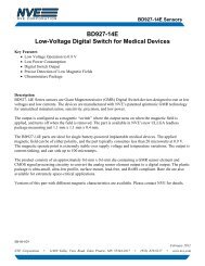 BD927 Low-Voltage Digital Switch for Medical ... - NVE Corporation