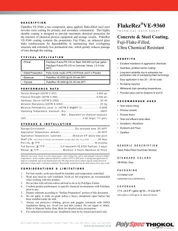 FlakeRez VE-9360 - PolySpec