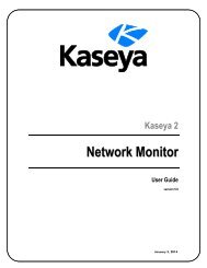 Network Monitor - Kaseya Documentation