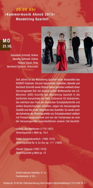 Flyer zum Rudert-Festival - Marianne Martin