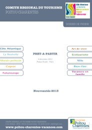 Nouveautés 2013 - Le site dédié aux acteurs du tourisme en Poitou ...