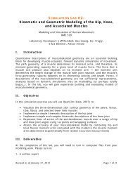 Kinematic and Geometric Modeling of the Hip, Knee, and Associated ...