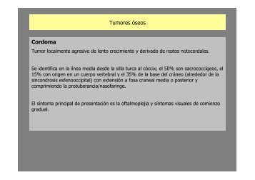 Tumores de estirpe óseo