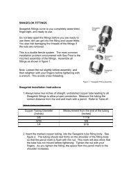 SwagelokÂ® Fittings - Sea Frost Refrigeration