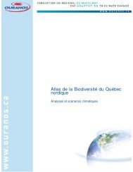 Rapport-Atlas de la biodiversitÃ© du QuÃ©bec nordique - Ouranos