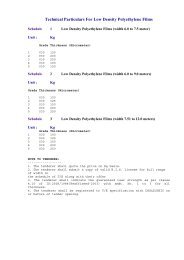 Technical Particulars For Low Density Polyethylene Films - csidc ...