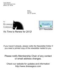 Please notify Membership Chair of any contact or email address ...