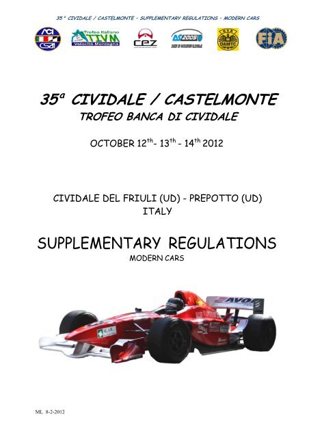 35 a CIVIDALE / CASTELMONTE - Scuderia Red White