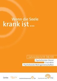 Wenn die Seele krank - PsychoSozialen Dienstes