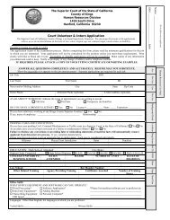 application - Kings County Superior Court - State of California