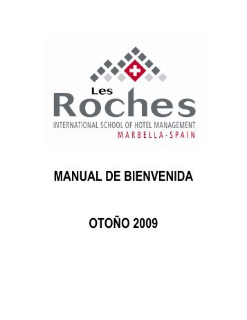 MANUAL DE BIENVENIDA OTOÃO 2009 - Les Roches International ...