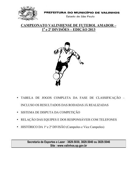 E Uma Partida de Futebol, PDF, Futebol