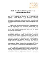 Carta de la Comunidad Organizaciones Solidarias a ... - Bligoo.com