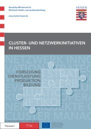 Broschüre Cluster- und Netzwerk-Initiativen in ... - Hessen-Cluster