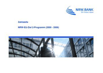 Zahlstelle NRW-EU-Ziel 2-Programm (2000 - 2006)