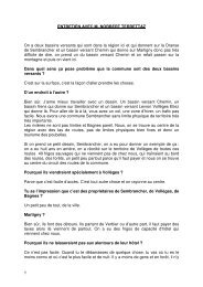 1 ENTRETIEN AVEC M. NORBERT TERRETTAZ On a deux bassins ...