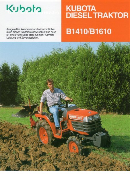 DIESEL TRAKTOR KUBOTA B141 O/B1 61 0 - Oechsle Landtechnik