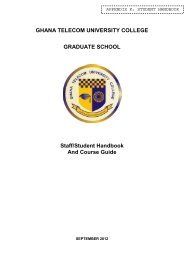 Graduate School Staff/Student Handbook and Course Guide - GTUC