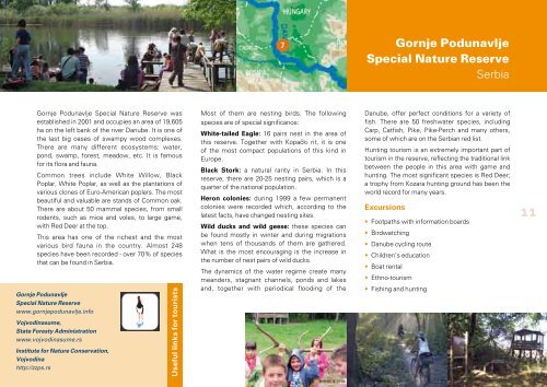 Tourism Brochure - DANUBEPARKS