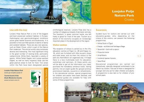 Tourism Brochure - DANUBEPARKS