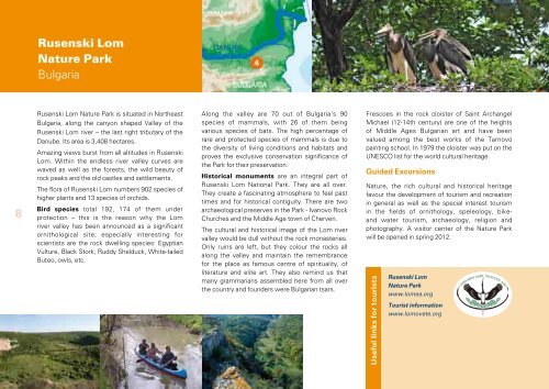 Tourism Brochure - DANUBEPARKS