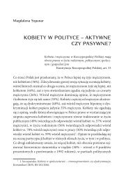 kobiety w polityce – aktywne czy pasywne? - Magdalena Szpunar