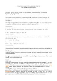 PERL POUR LA MANIPULATION DE TEXTES Une Introduction par l ...