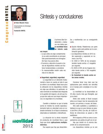 Conclusiones Movilidad 2012 - Revista DINTEL Alta DirecciÃ³n