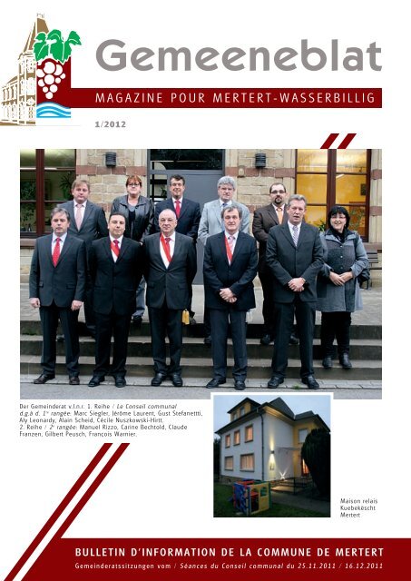 Gemeeneblat - Administration Communale de Mertert