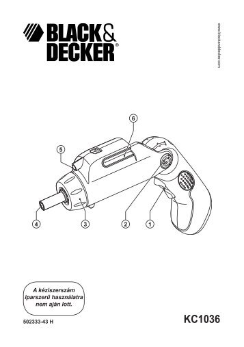 KC1036 - Service - Black and Decker