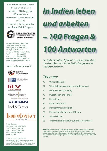 100 Fragen & 100 Antworten - German Centre Delhi.Gurgaon
