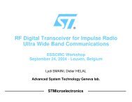 RF Digital Transceiver for Impulse Radio Ultra Wide Band - Mumor.org