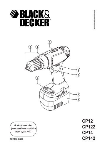 CP12 CP122 CP14 CP142 - Service - Black and Decker