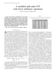 known fast Fourier transform (FFT)