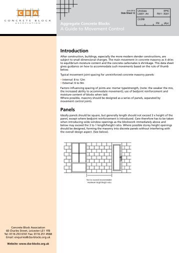 A Guide to Movement Control - Concrete Block Association